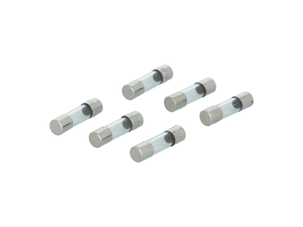 Set 6 sigurante auto Carpoint de sticla 2A , lungime 20 mm , pentru radio