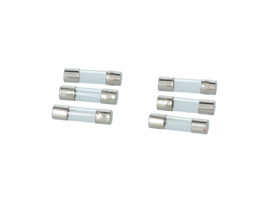 Set 6 sigurante auto Carpoint de sticla 2A , lungime 20 mm , pentru radio