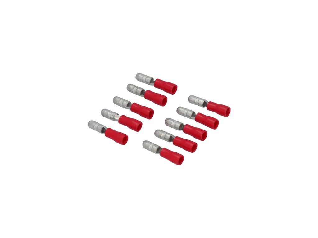 Papuci electrici izolati, rosu furca,terminale pe cablu, 3,96 mm, lungime 20,2 mm, crimpat, 547, 10 terminale la blister Carpoint