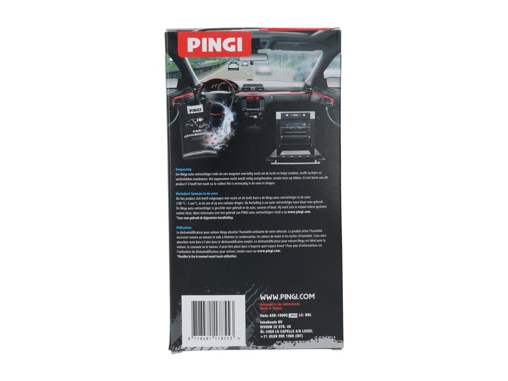 Dezumidificator auto Pingi Mega absoarbe si retine umezeala ca un magnet, tip saculet, 1Kg, absorbant umiditate
