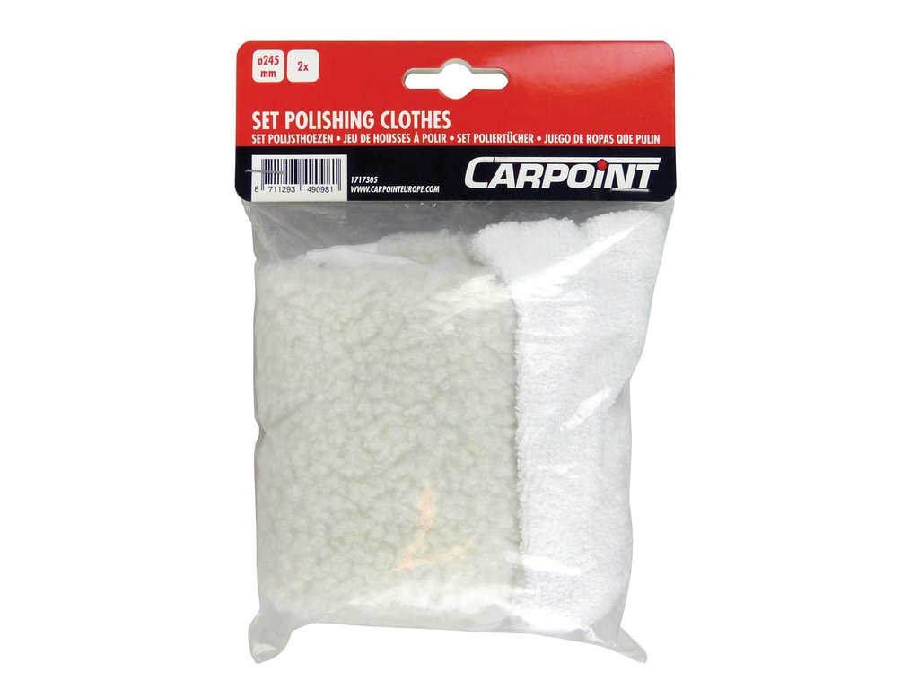 Set 2 rezerve polish auto Carpoint pentru masina polishat Ø 245mm