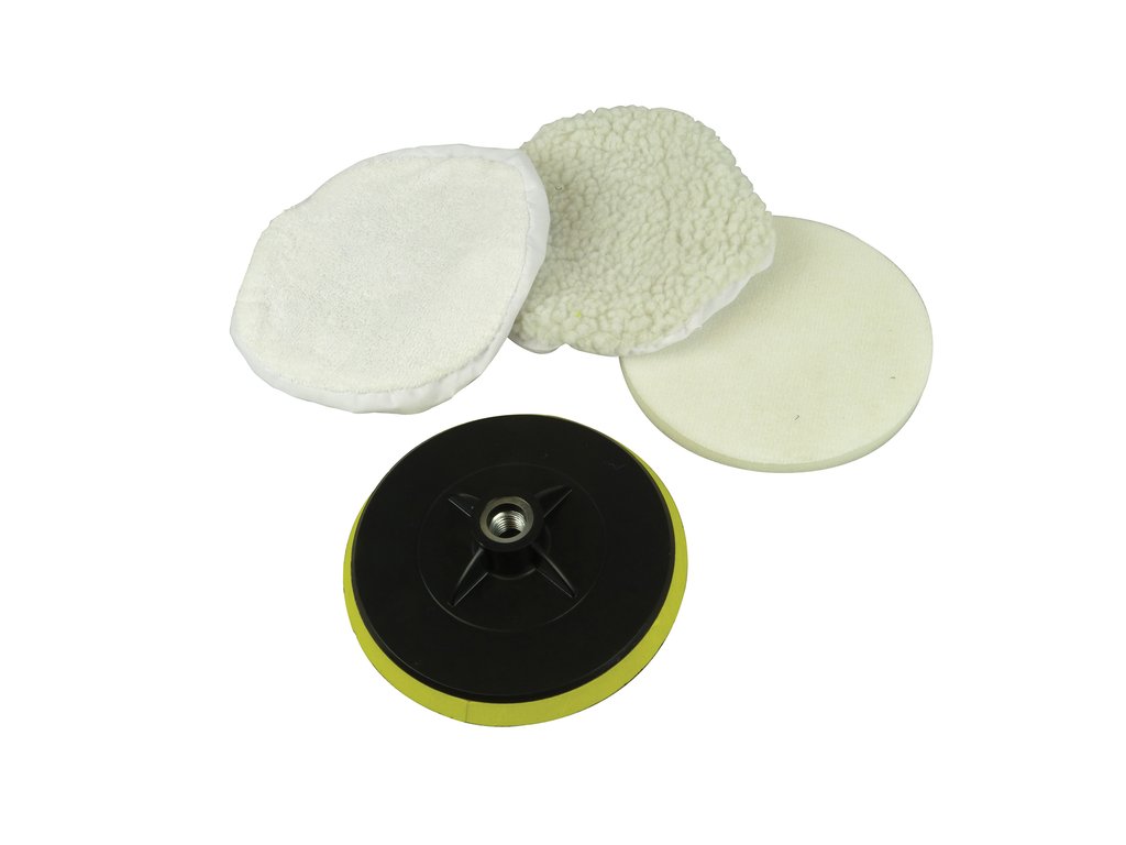 Burete carpoint pentru Polish 150mm din 4 buc : disc , burete si rezerve pentru masina de polishat