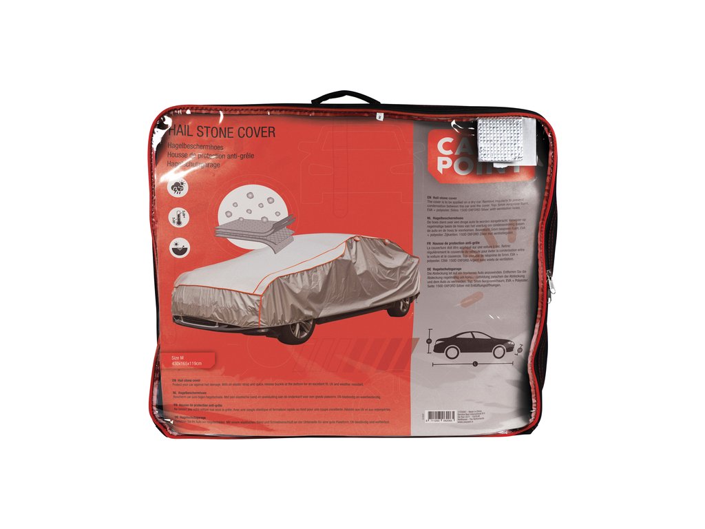 Prelata auto anti grindina, husa exterioara protectie, marime M 430x165x119cm