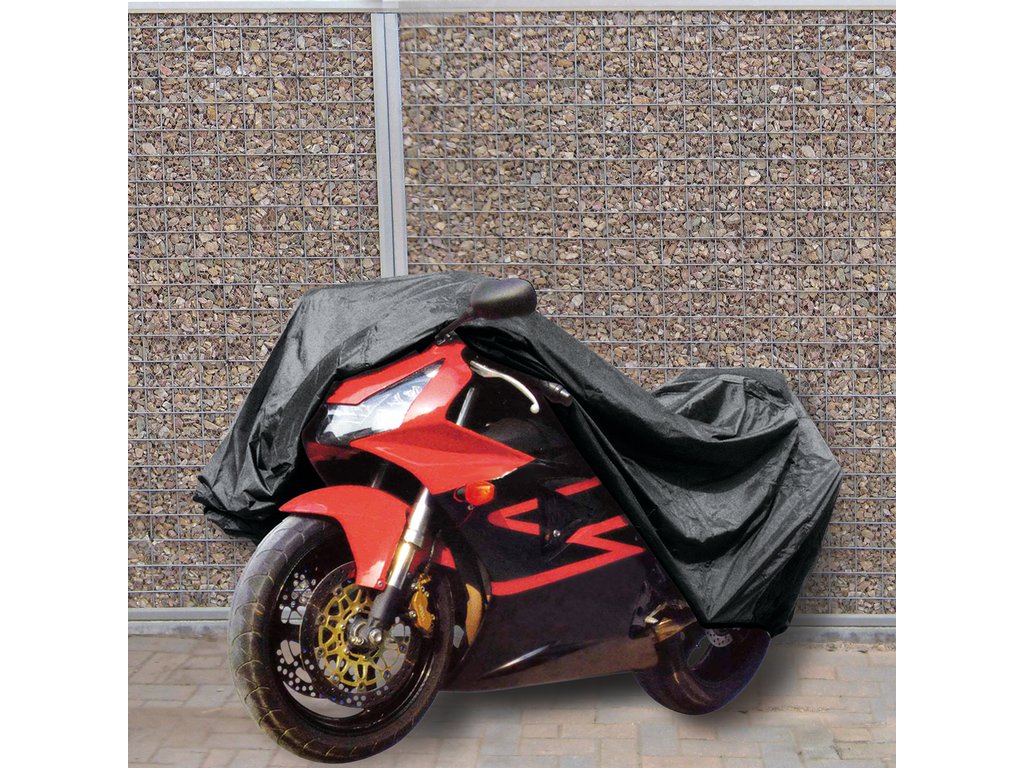 Prelata motocicleta Carpoint 245x80x145cm , PVC , cu fereastra numar imatriculare