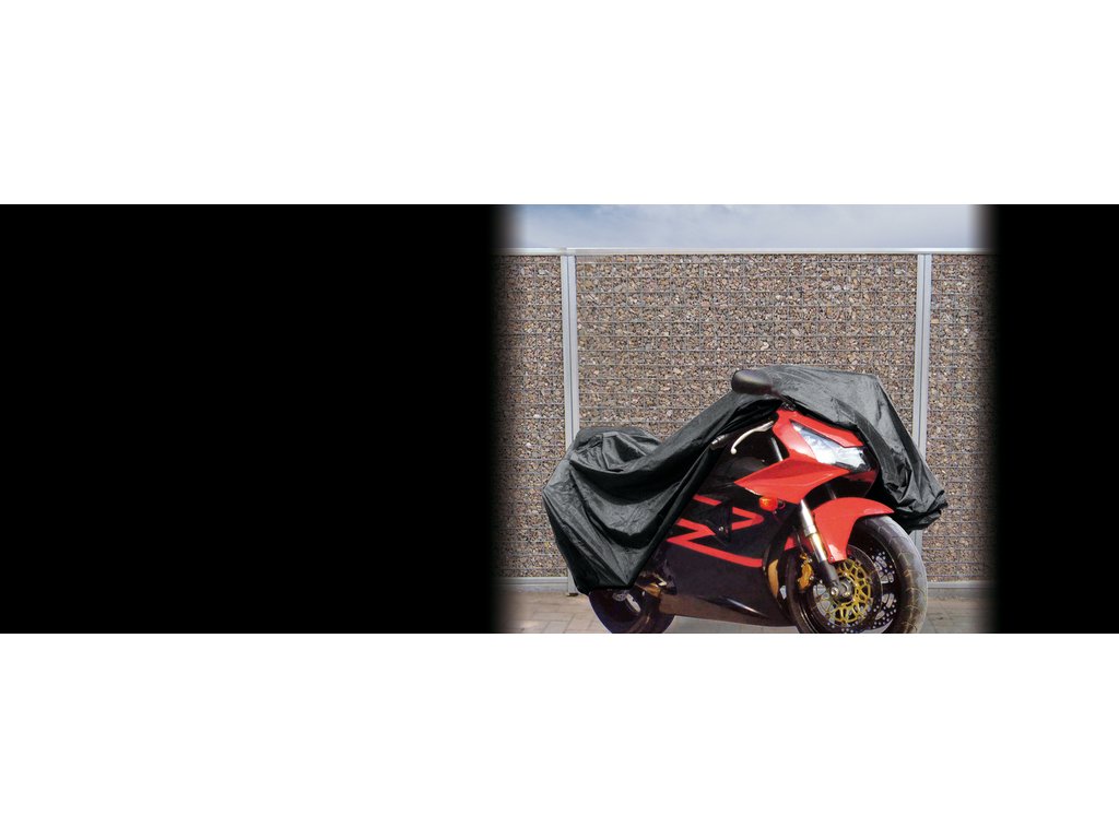 Prelata motocicleta Carpoint 245x80x145cm , PVC , cu fereastra numar imatriculare