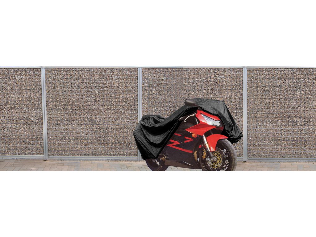Prelata motocicleta Carpoint 245x80x145cm , PVC , cu fereastra numar imatriculare