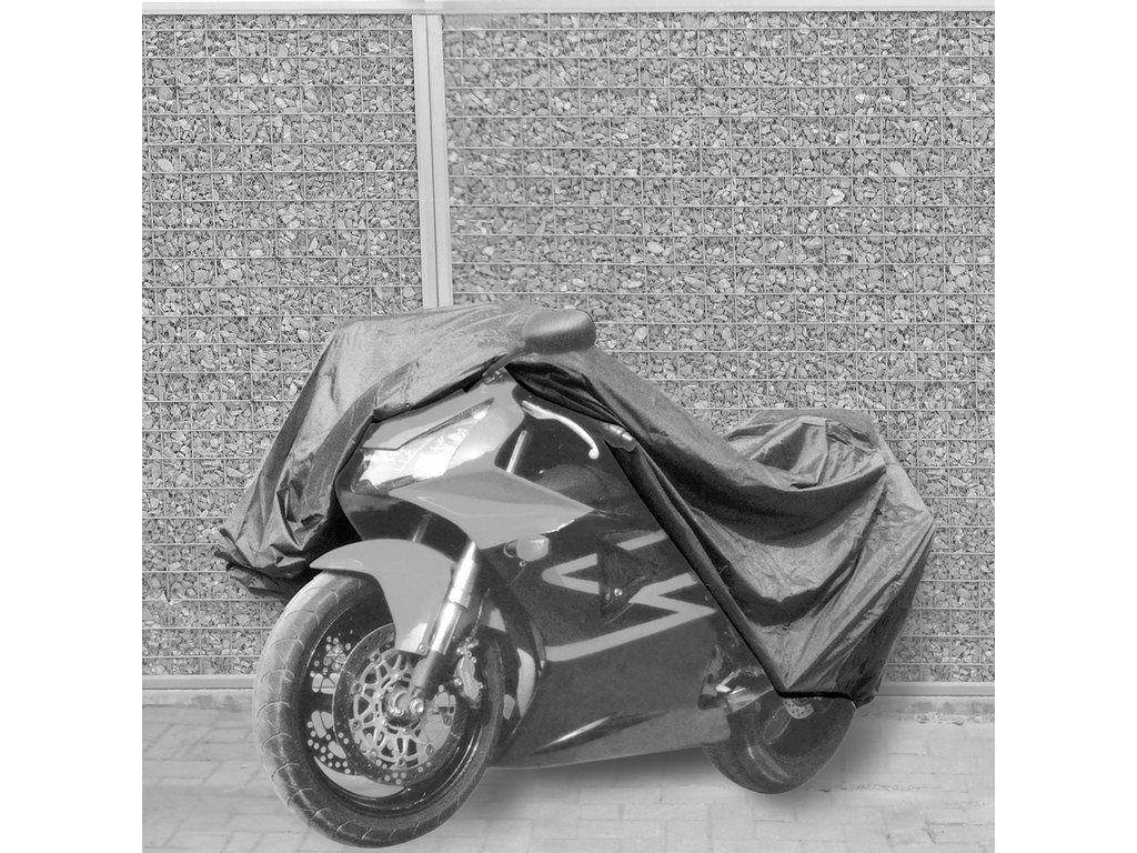 Prelata motocicleta Carpoint 245x80x145cm , PVC , cu fereastra numar imatriculare