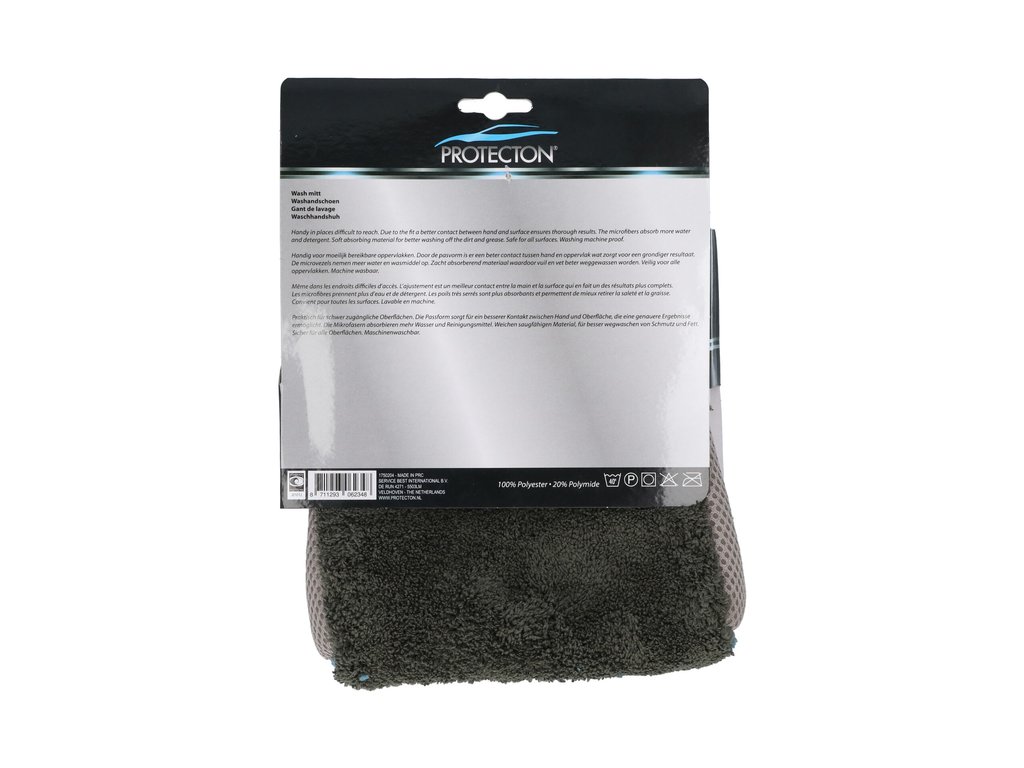Laveta microfibre Protecton tip manusa pentru spalat auto si orice suprafata , 22x29 cm , 1 buc.