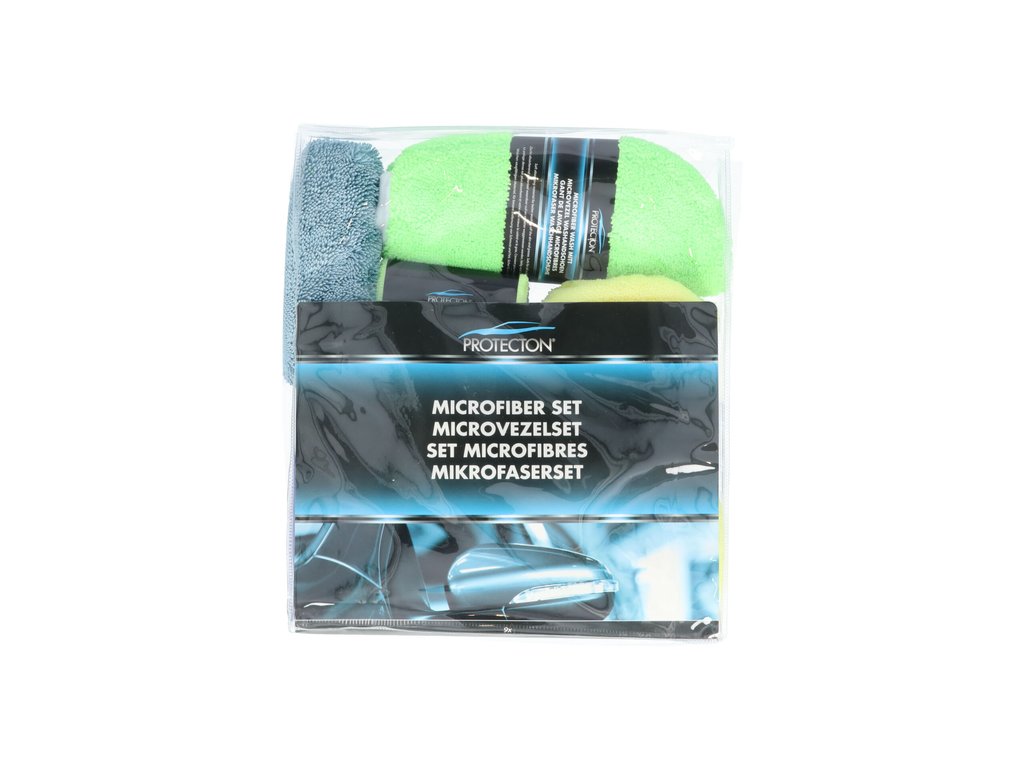 Pachet curatare masina cu microfibre (lavete, perie, manusa, burete)