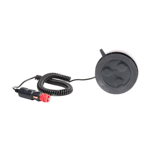 Girofar auto Automax 12V/ 24V, orange cu bec LED, fixare magnetica, 45 Led-uri