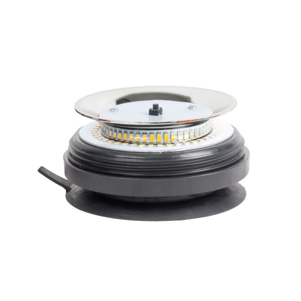 Girofar auto Automax 12V/ 24V, orange cu bec LED, fixare magnetica, 45 Led-uri
