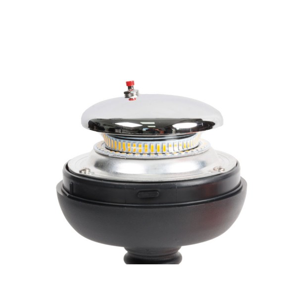 Girofar auto Automax 12V/ 24V, orange cu bec LED, fixare pe suport, 45 Led-uri, R10,R65