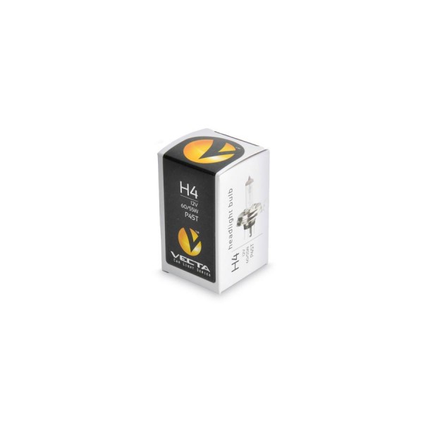 Bec auto cu halogen pentru far Vecta H4 12V 60/55W P45T flansa rotunda , 1 buc.