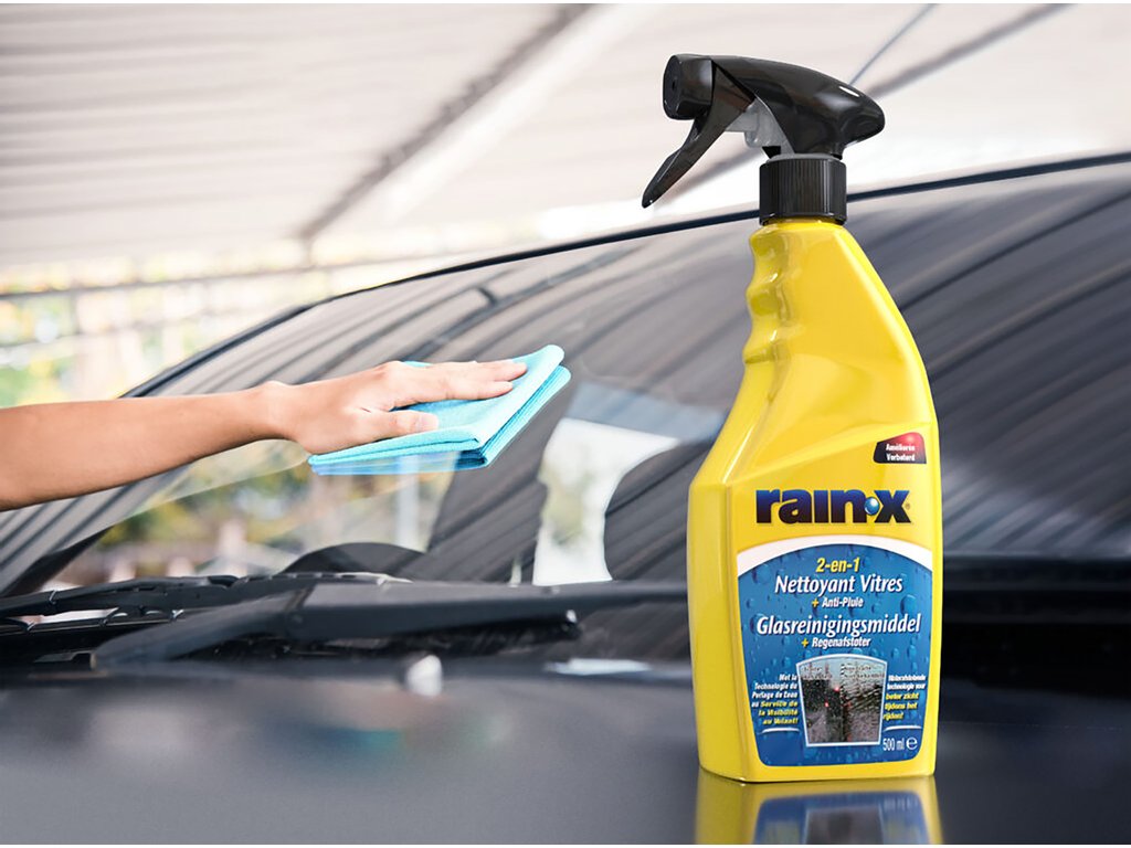 Solutie Anti Ploaie si Curatare Geamuri Rain-X 2 in 1 , tratament hidrofob parbriz 500 ml