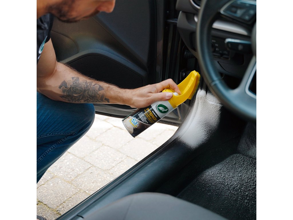 Spray curatat tapiteria Turtle Wax pentru curatat mochete si scaune spuma cu perie , 400 ml