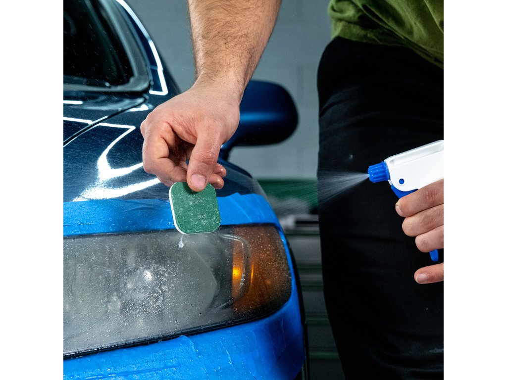 Kit restaurare far, lustruire, polishat, faruri, Turtle Wax Speed