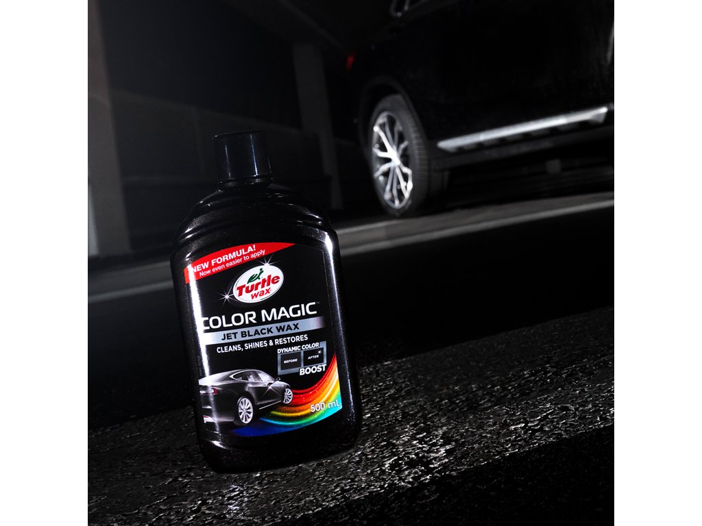 Solutie polish auto Turtle Wax Color Magic Jet Black (negru) 500ml
