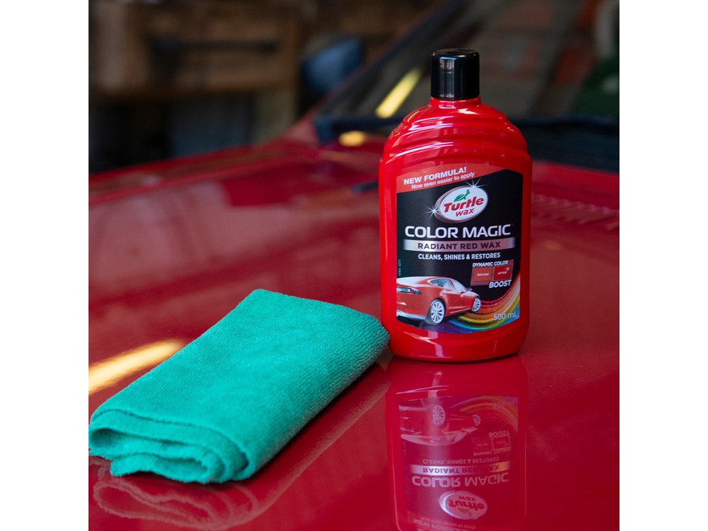Solutie polish auto Turtle Wax Color Magic Radiant Red (rosu) 500ml