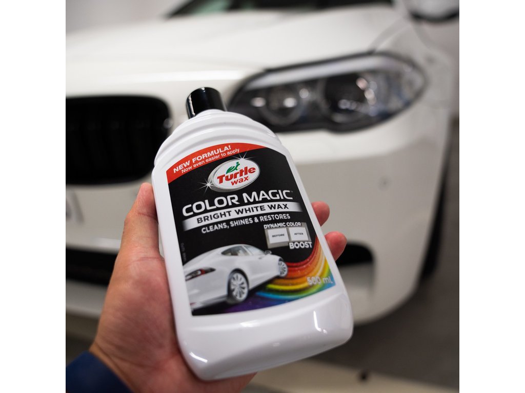 Solutie polish auto Turtle Wax Color Magic Bright White (alb) 500ml