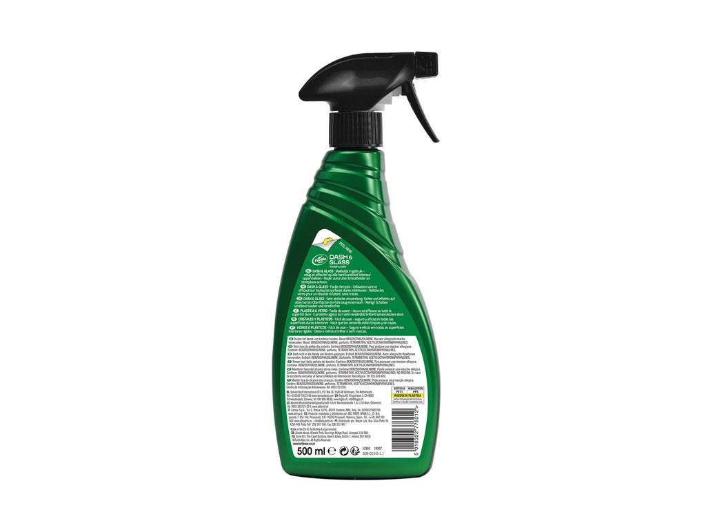 Solutie pentru curatat bordul si elementele din sticla din interior Turtle Wax Dash & Glass 500ml