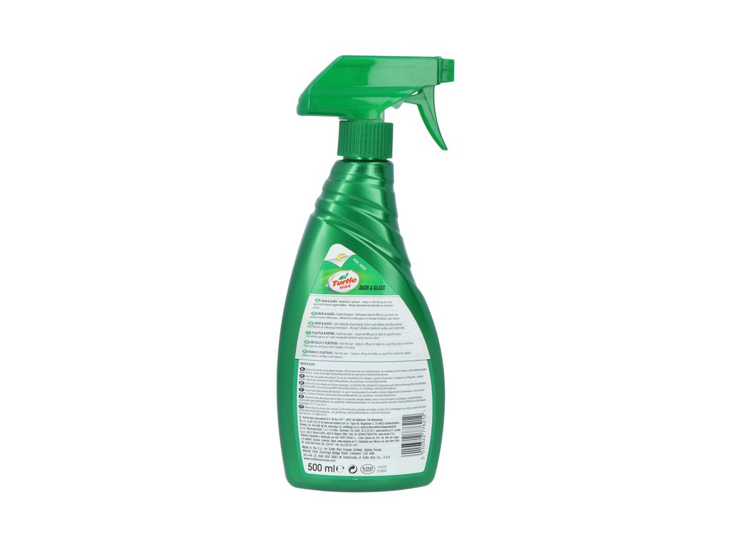 Solutie pentru curatat bordul si elementele din sticla din interior Turtle Wax Dash & Glass 500ml