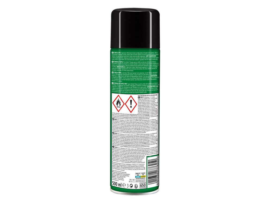 Spray curatare bord Turtle Wax Cockpit Fresh Shine New Car 500ml pt. elemente plastic , cu parfum de lunga durata
