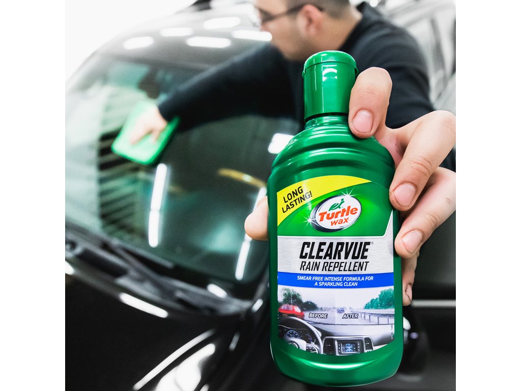 Solutie Anti Ploaie Turtle Wax Tratament parbriz pentru alunecarea apei ClearVue Rain Repellant 300ml