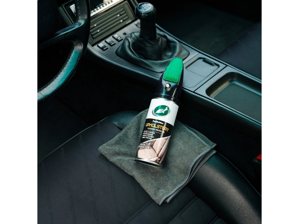 Spray curatare si intretinere tapiterie cu perie Turtle Wax Power Out Upholstery 400ml