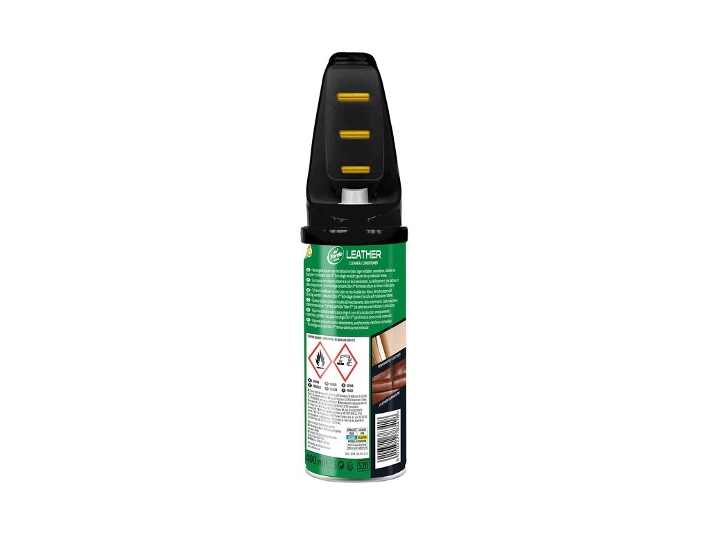 Spray curatare si intretinere tapiterie din piele, cu perie Turtle Wax Power Out Leather 400ml