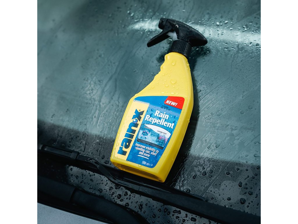 Solutie Anti Ploaie Rain-X Tratament parbriz pentru alunecarea apei cu pulverizator, tratament hidrofob parbriz 500 ml