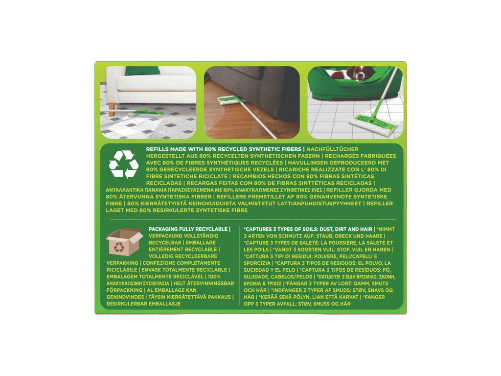 Lavete rezerva pentru mop podea Swiffer Sweeper, pentru suprafete din lemn si parchet 36 lavete