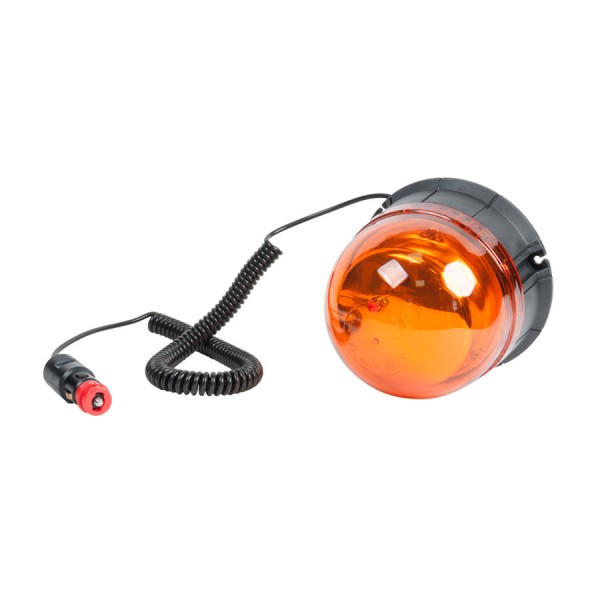Girofar auto Automax 12V/ 24V, orange cu bec LED, fixare magnetica, 45 Led-uri, R10,R65