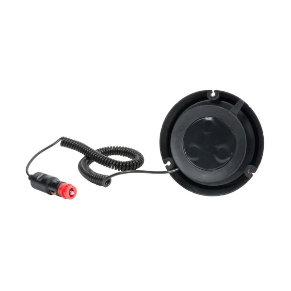 Girofar auto Automax 12V/ 24V, orange cu bec LED, fixare magnetica, 45 Led-uri, R10,R65
