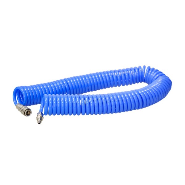 Furtun spiralat aer comprimat 5 metri, diametru 5/8 mm