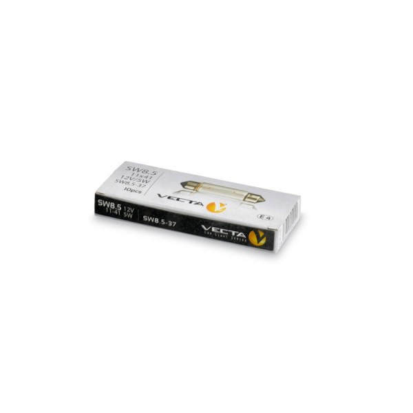 Bec auto Vecta 12V 5W 11x41 mm SV8.5 , alb tip sofit , 1 buc