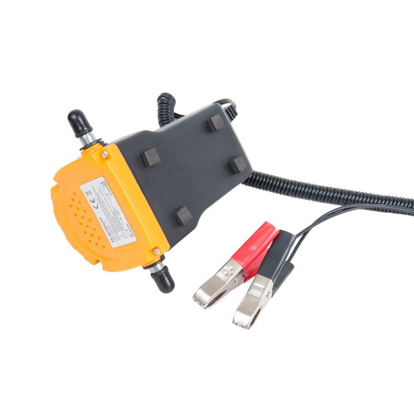 Pompa scos ulei si motorina electrica 12V 5A, debit 3 l/min (ulei), 4 l/min (diesel) , tub 6mm + furtun 12mm