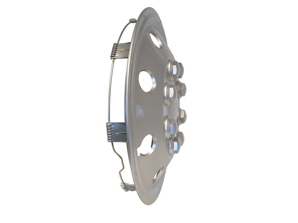 Set capace roti microbuz 15 inch, Carpoint, Cromate, forma con, set 4 buc