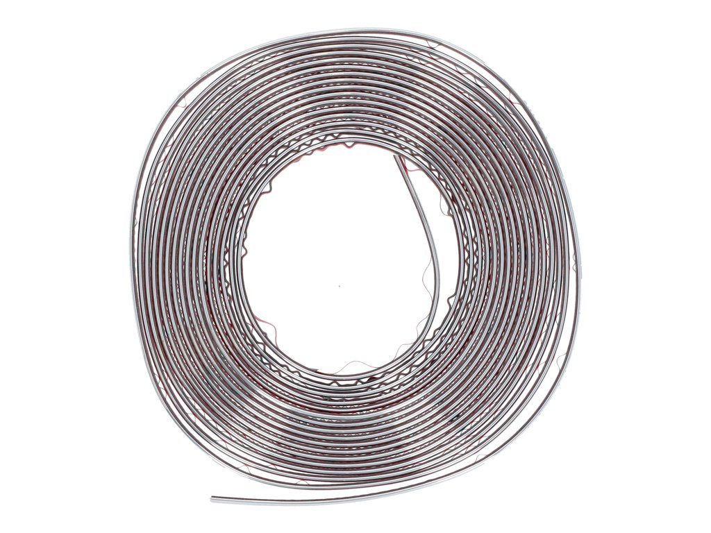Ornament lateral auto Carpoint cromat 12mm x 8m, cu banda adeziva, pentru exterior si interior