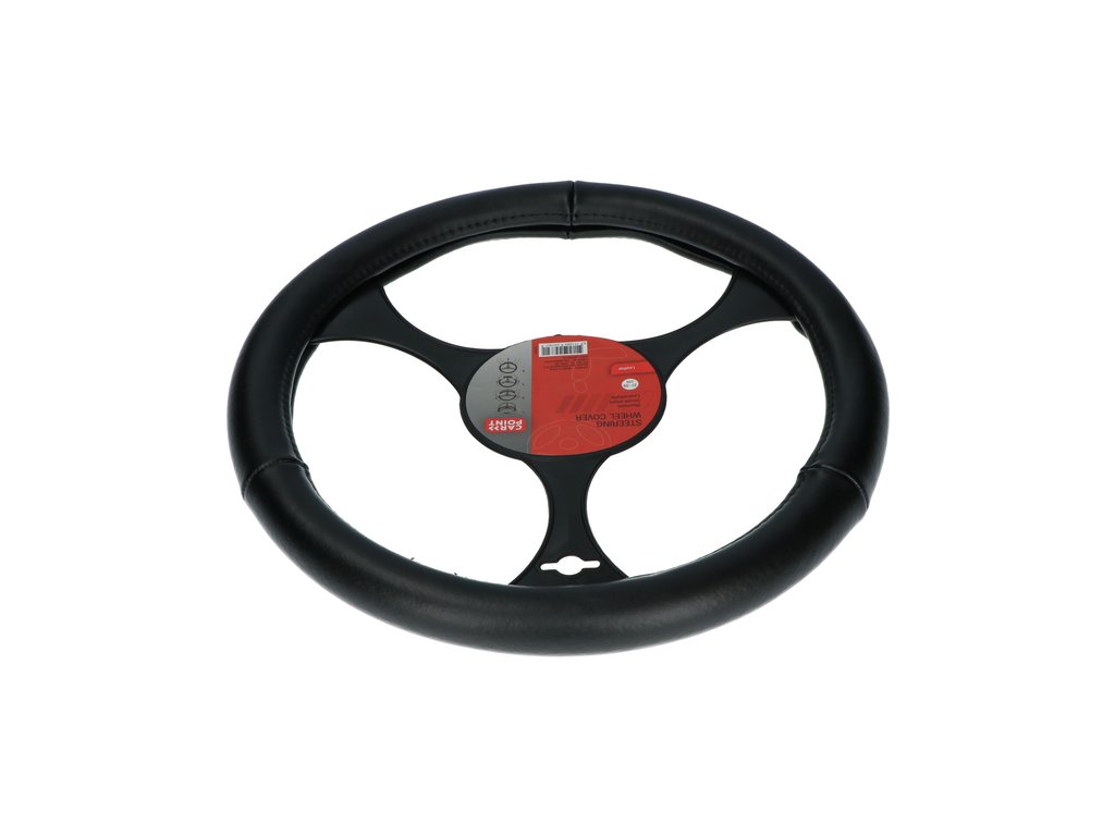 Husa volan piele neagra, diametru 37-39cm