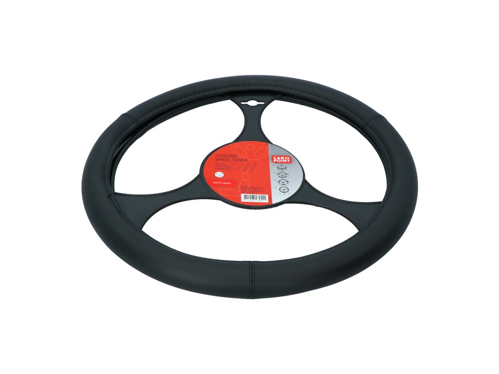 Husa volan Carpoint , material cauciucat, culoare negru mat , diametru 37-39cm