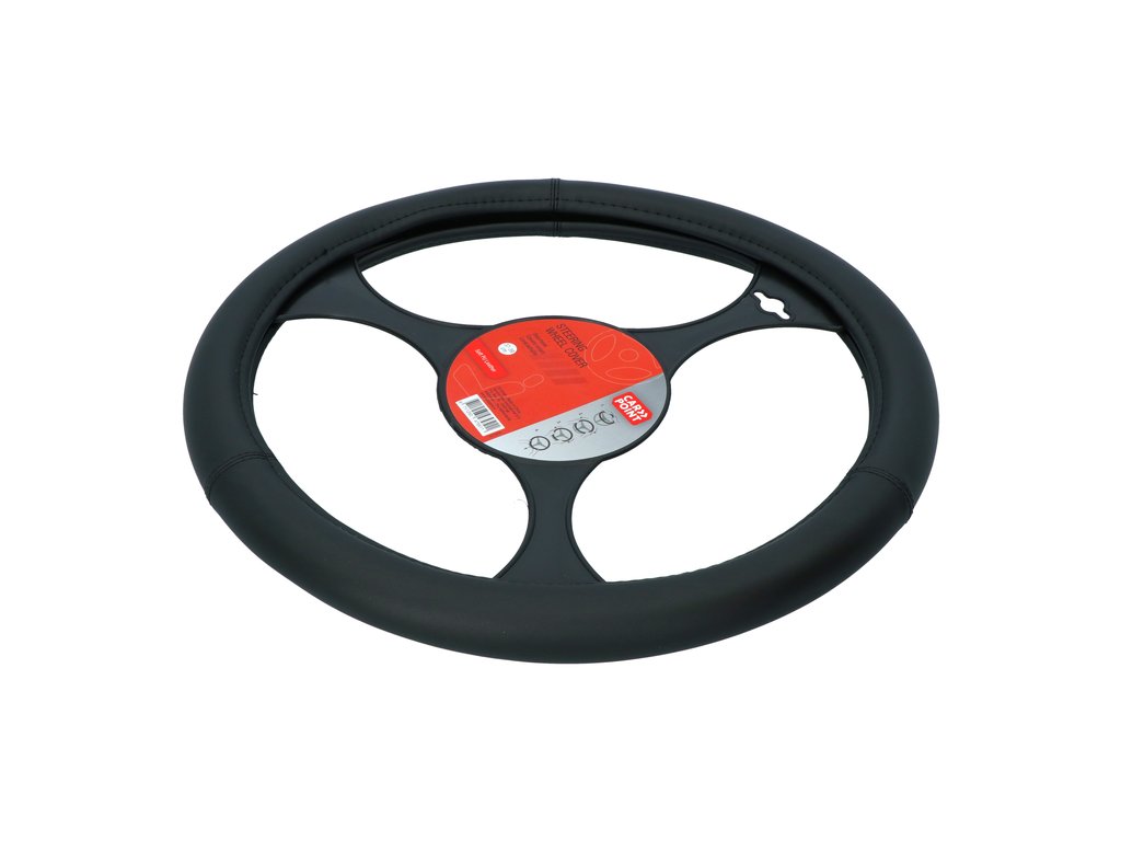 Husa volan Carpoint , material cauciucat, culoare negru mat , diametru 37-39cm
