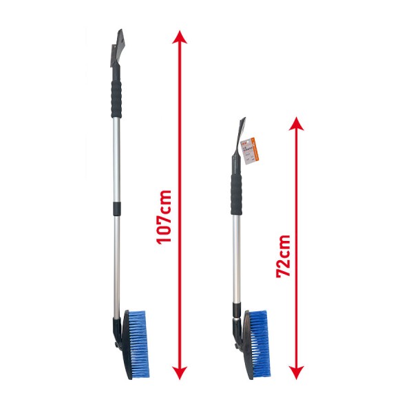 Racleta auto Automax pentru geam telescopica cu perie, cu coada cu lungimea de 71-110 cm.