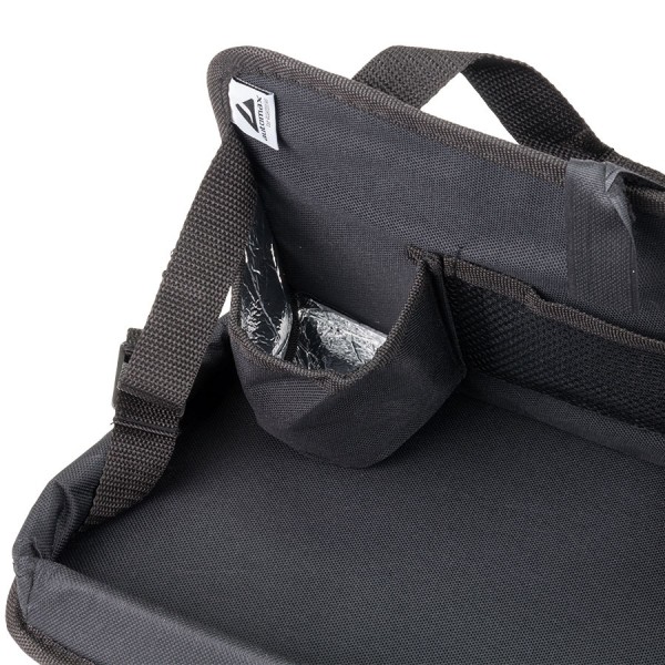 Tavita pliabila cu organizator fixare tetiera scaun 34x22cm