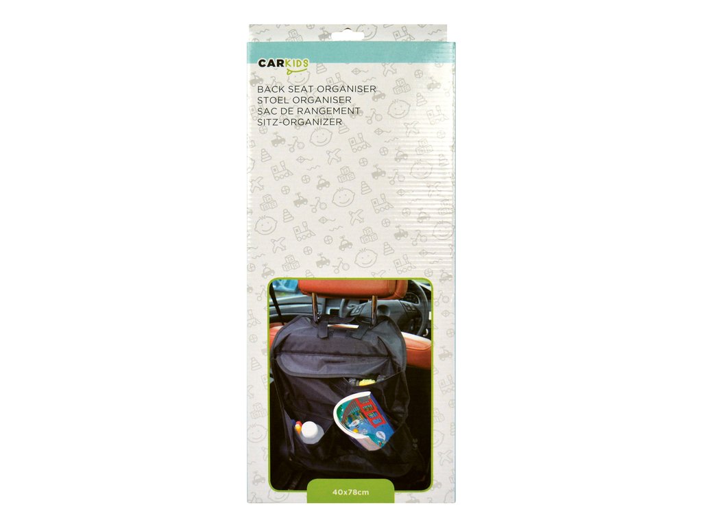 Organizator scaun auto Carpoint pentru spatarul scaunului din fata, 40 x 78 cm