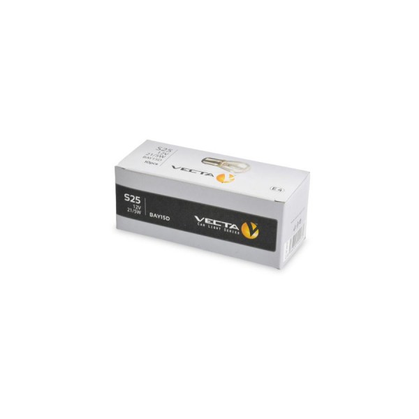 Bec auto Vecta pentru stop frana 12V 21/5W BAY15D alb , 1 buc.