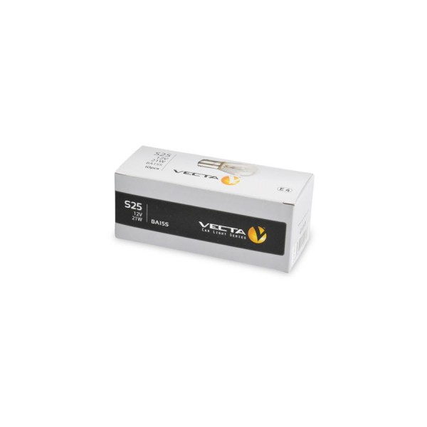 Bec auto BestAutoVest pentru semnalizare 12V 21W G25 BA15S , alb , 1 buc.