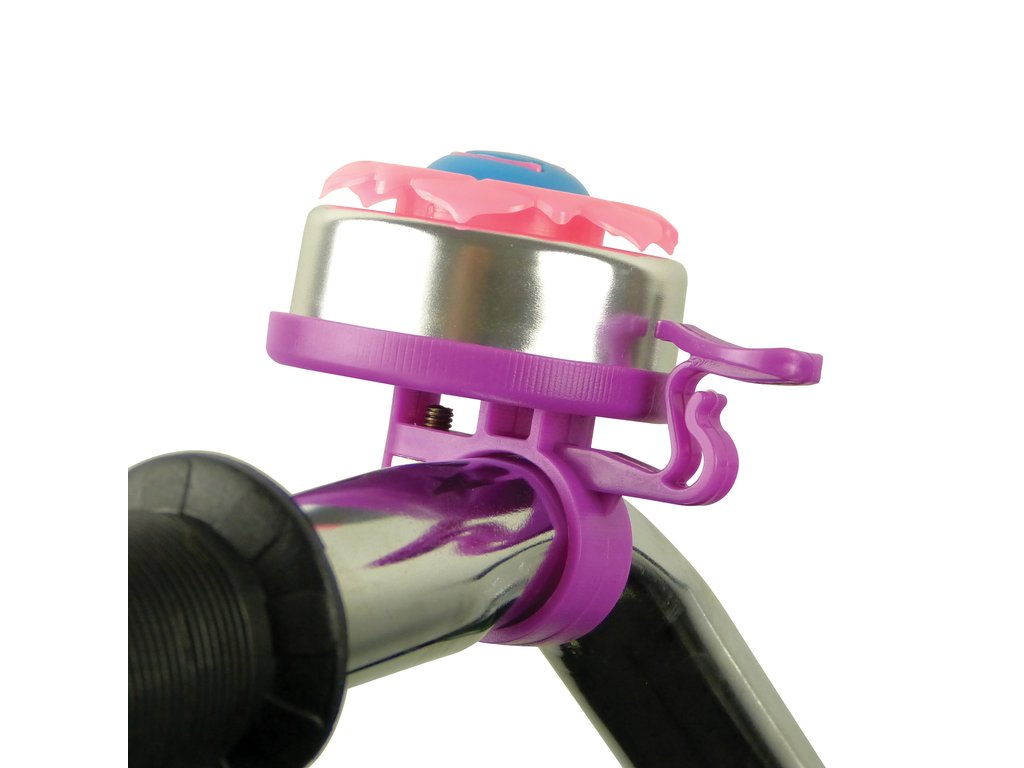 Claxon bicicleta Flower Girl, culoare roz , sonerie bicicleta