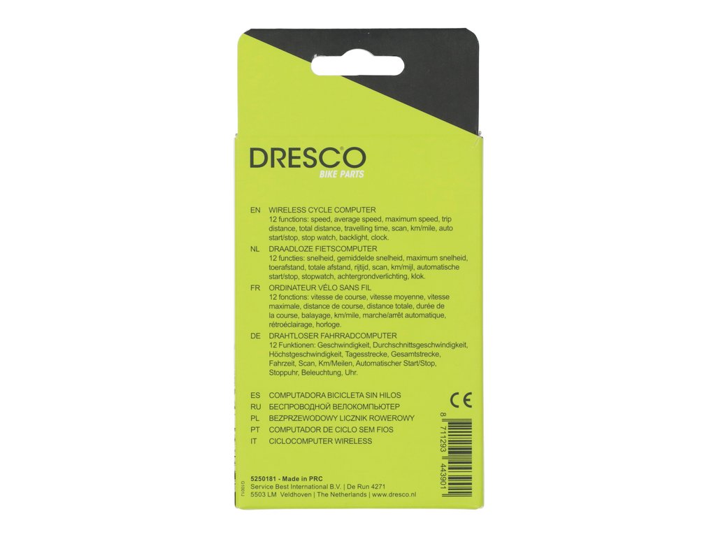 Computer bicicleta wireless Dresco, ciclometru 12 functii viteza, viteza medie/ maxima, distanta calatorie, distanta totala …