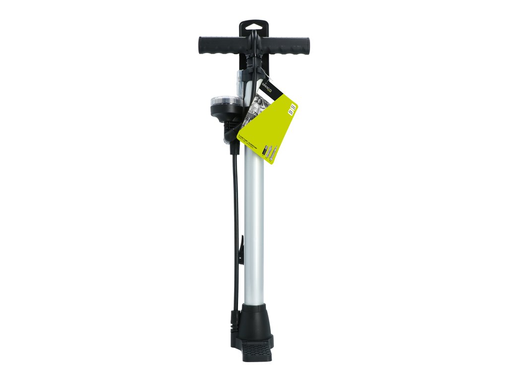 Pompa aer manuala Dresco cu manometru 11 Bar si furtun de 52 cm.