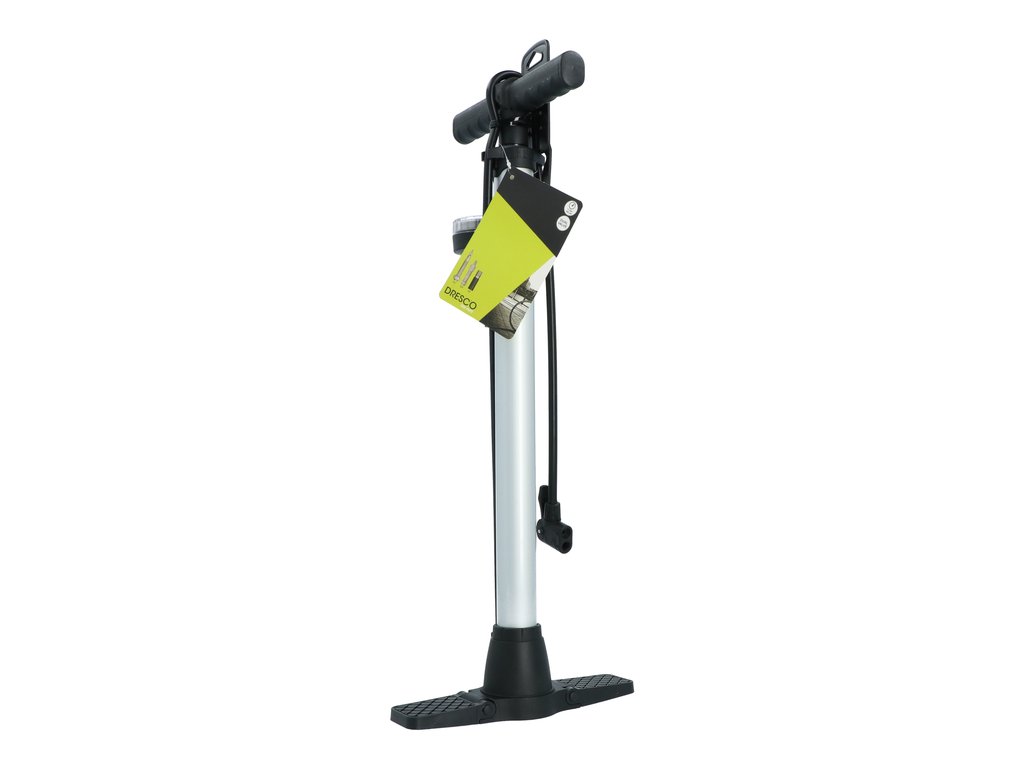 Pompa aer manuala Dresco cu manometru 11 Bar si furtun de 52 cm.